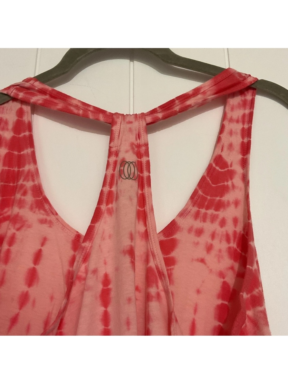 Balance Collection Red Tie-Dye Racerback Tank Top - Picture 3 of 6